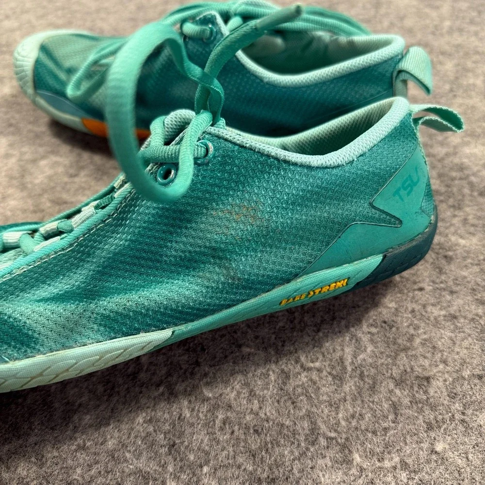 TSLA BareTrek Shoes Womens Size 8.5 Green Mesh Barefoot‎ Running Minimalist